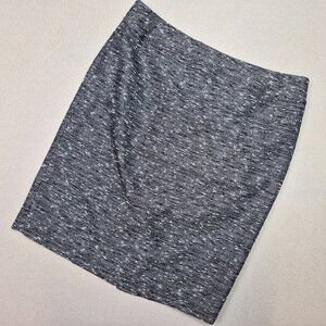 9 & Co Gray Static Pattern Pencil Zip Mini Skirt Sz 10 Corpcore EXCELLENT!!!
